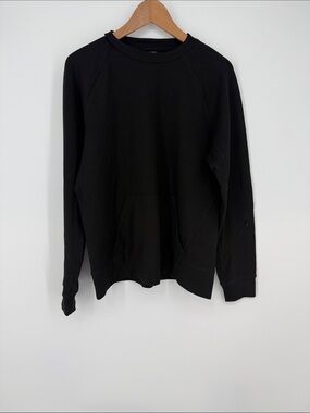 Kit and Ace Black Crewneck Sweatshirt - Minimal Pullover Medium